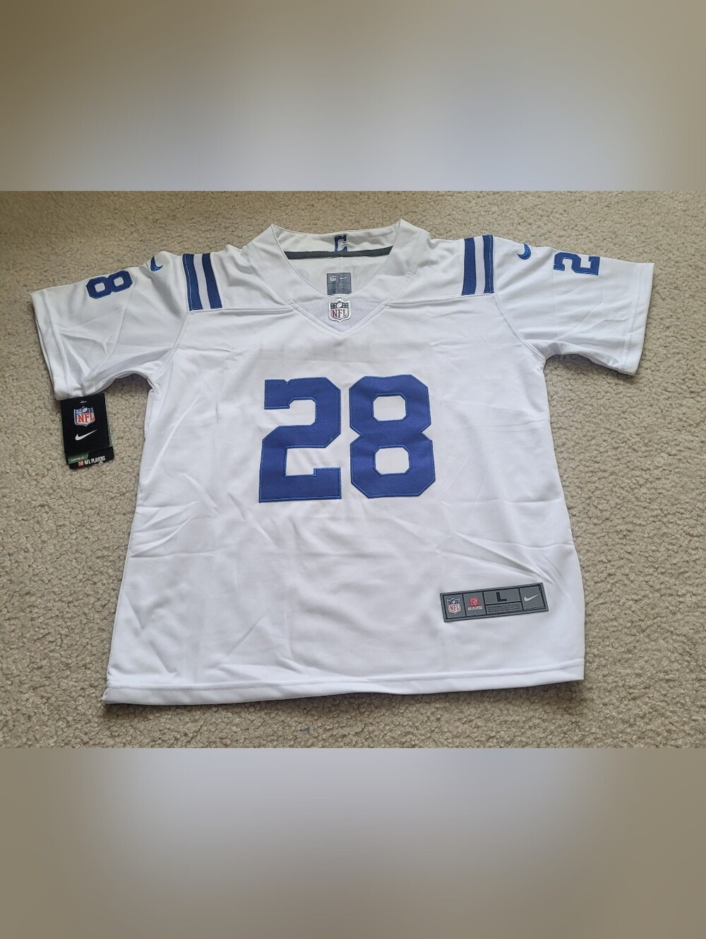 Indianapolis Colts Jonathan Taylor #28 Stitched NFL Jersey Kid L